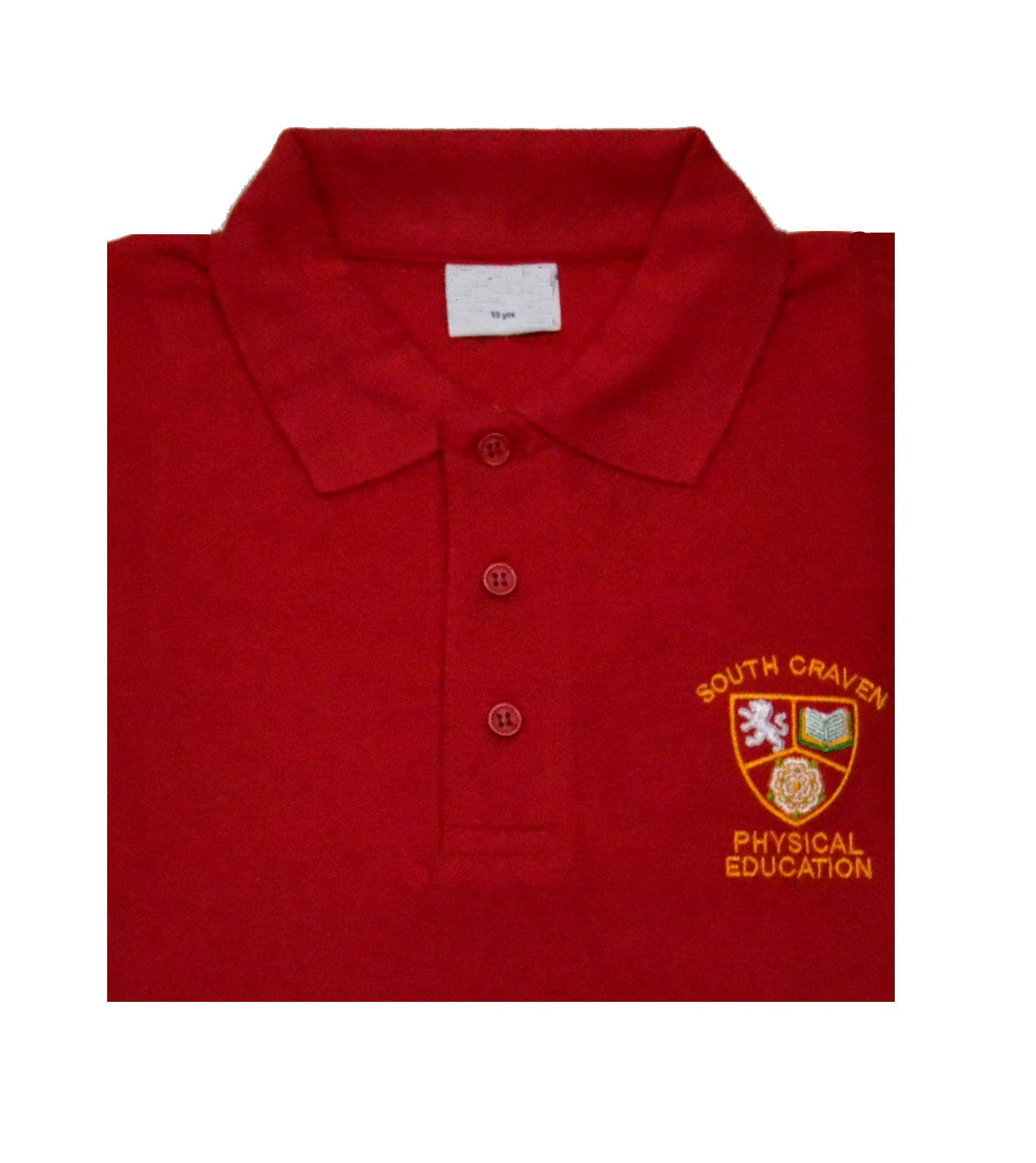 South Craven PE Red Polo Shirt