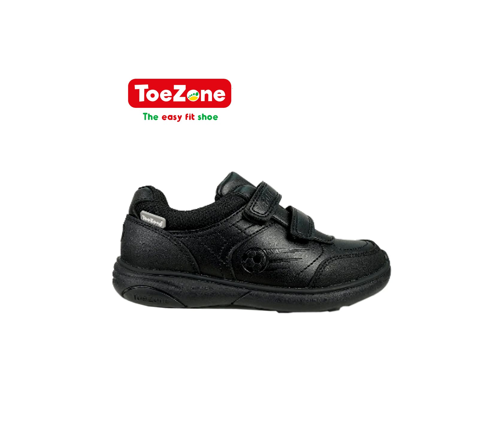 ACE Black Football Boys' School Shoes