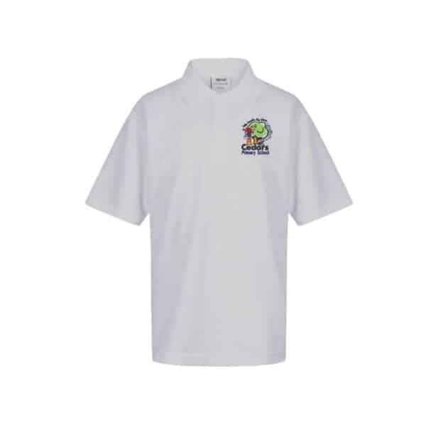 Cedars White Poloshirt