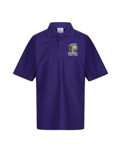 Cedars Purple Poloshirt