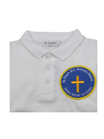 St Pauls Feniscowles White Poloshirt