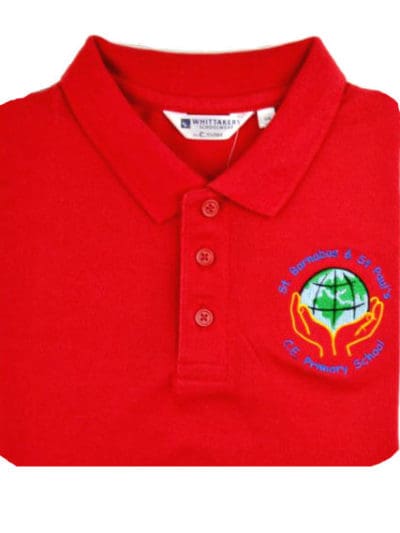 St Barnabas & Pauls Red Polo