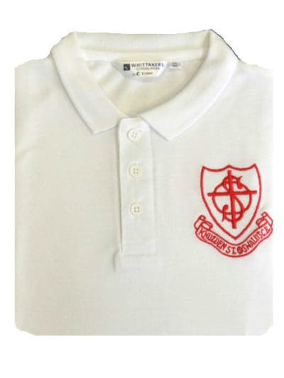 St Oswalds White Poloshirt