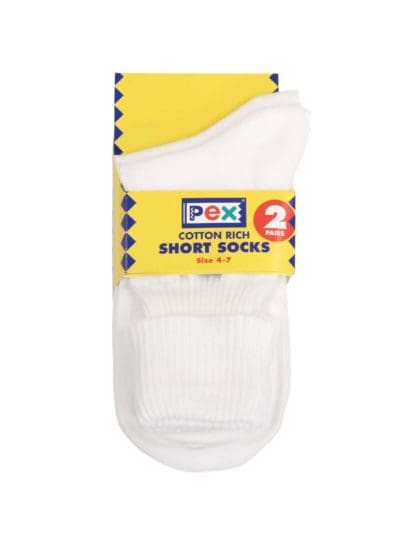 White Turn Over Top Ankle Socks