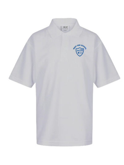 West End White PE Poloshirt