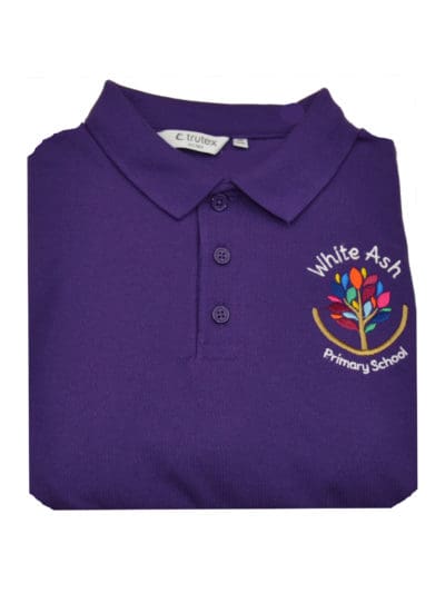 White Ash Purple Poloshirt