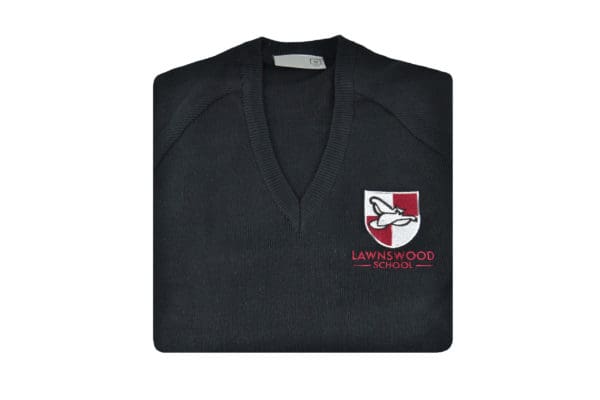 Lawnswood KS4 Black V-Neck Jumper