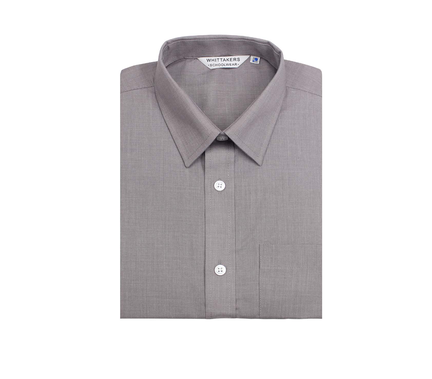 Short sleeve grey school shirts sale