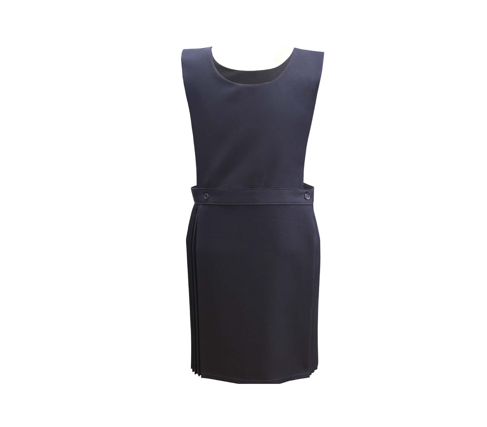 Navy Blue Bib Front Pinafore Dress ...