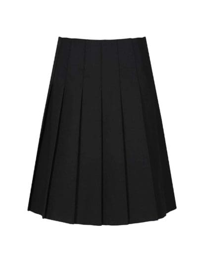Senior Black Stitch Down Skirt