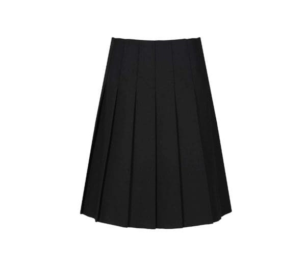 Senior Black Stitch Down Skirt