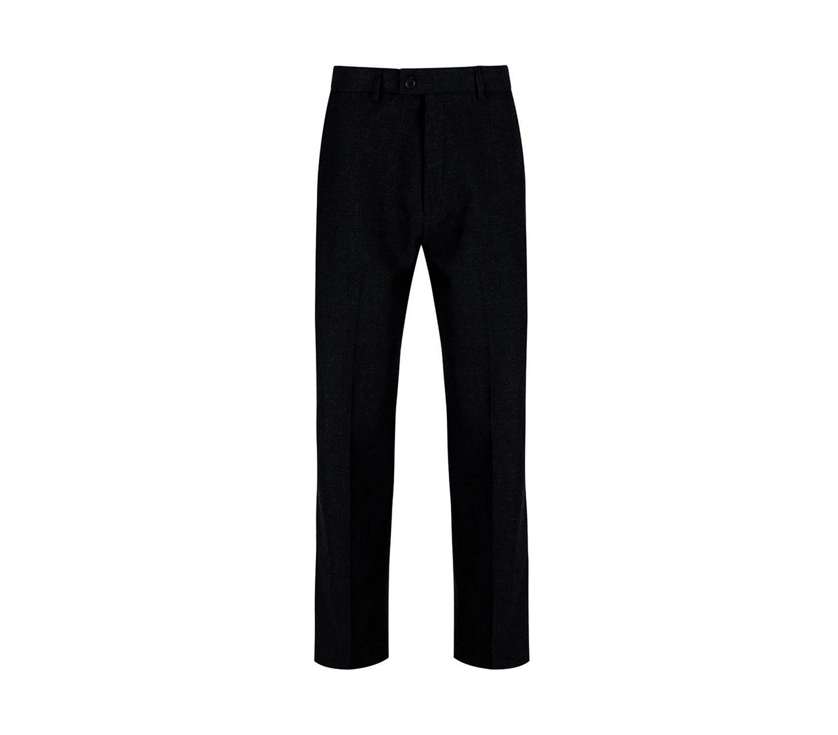 Boys Cotton Black Smart Pants