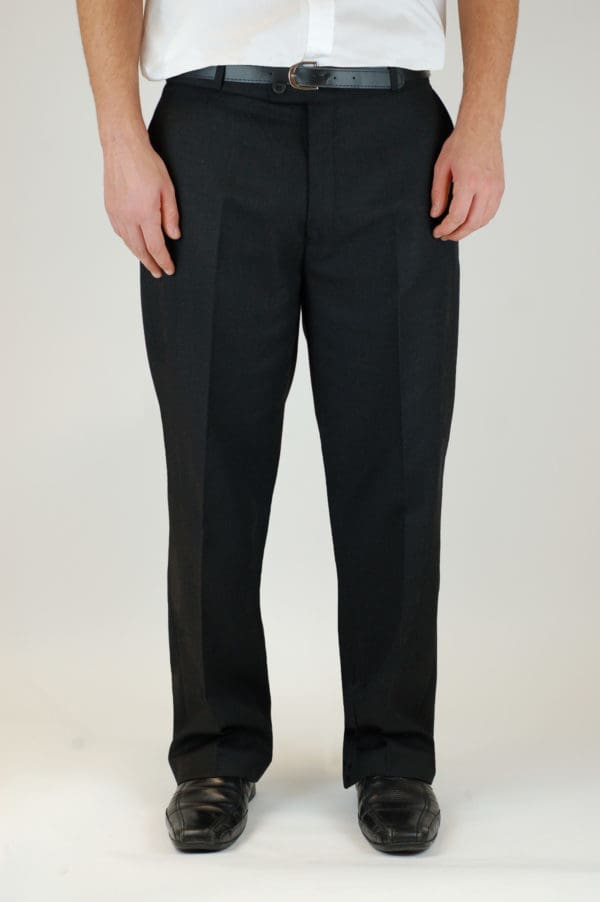 Boys Charcoal Sturdy Fit Trousers