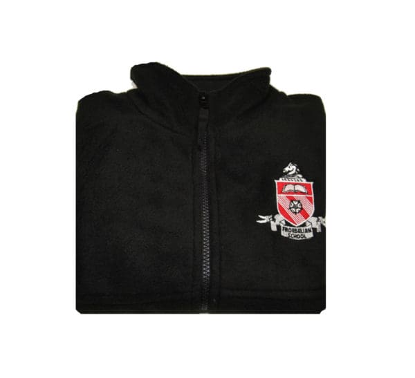 Froebelian Black Badged Fleece Jacket