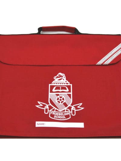 Froebelian Red Badged Book Bag