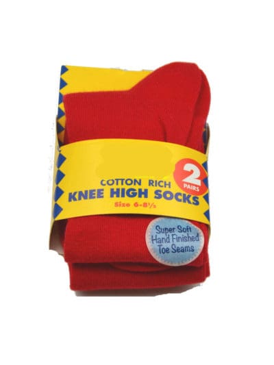 Froebelian Girls Red Socks