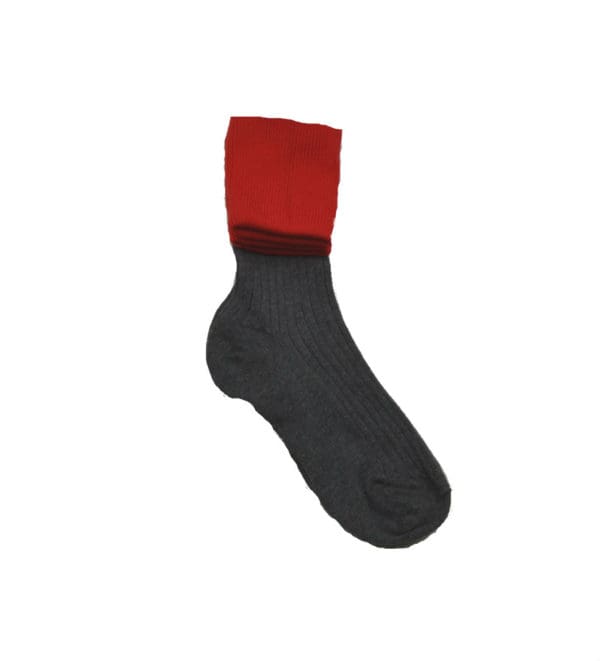 Froebelian Grey/Red Socks