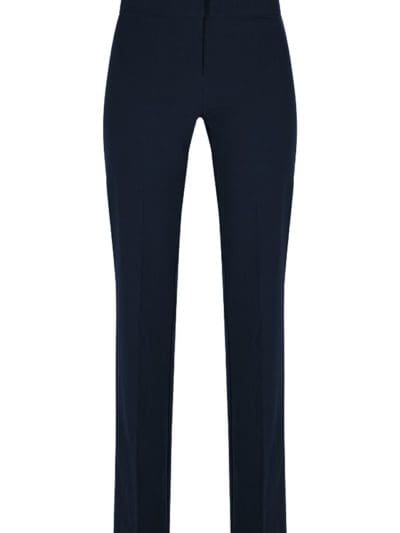 Girls Plain Navy Trousers