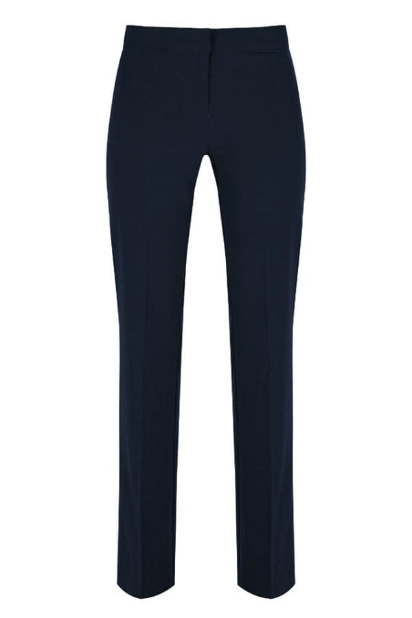 Girls Plain Navy Trousers