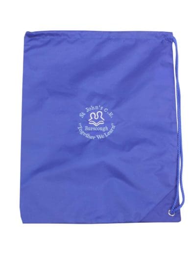 St John's C.E. Burscough Blue PE Bag