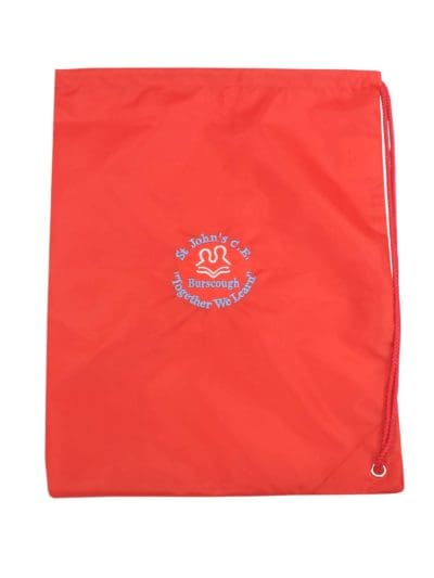 St John's C.E. Burscough Red PE Bag