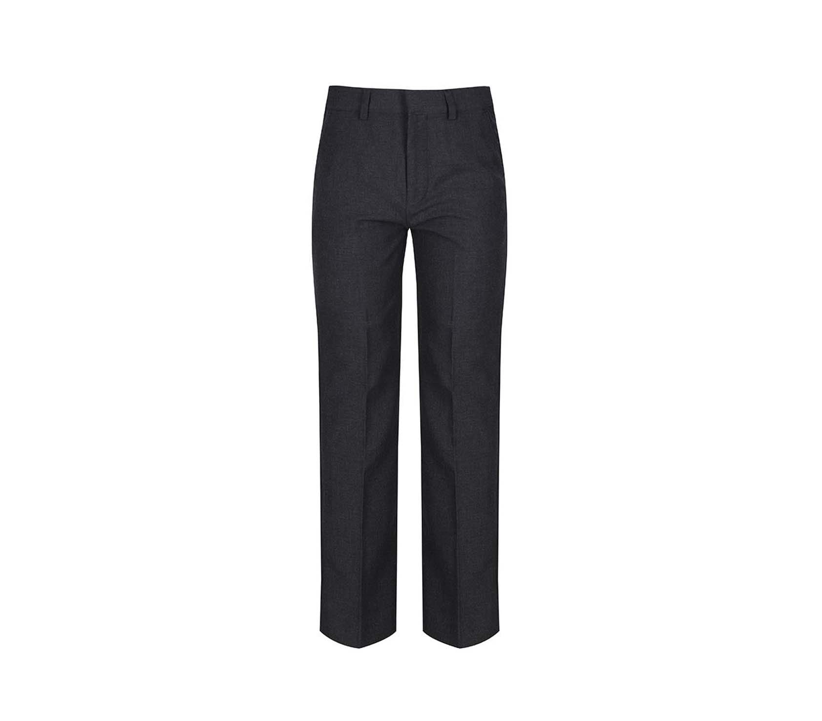 Boys Slim Fit Grey Trouser - Whittakers School Wear