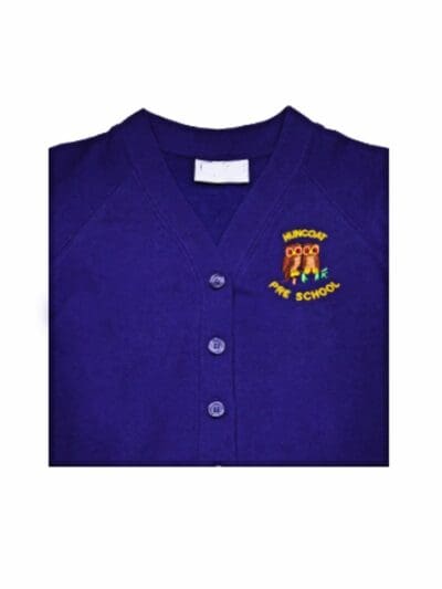 Huncoat Early Years Purple Cardigan