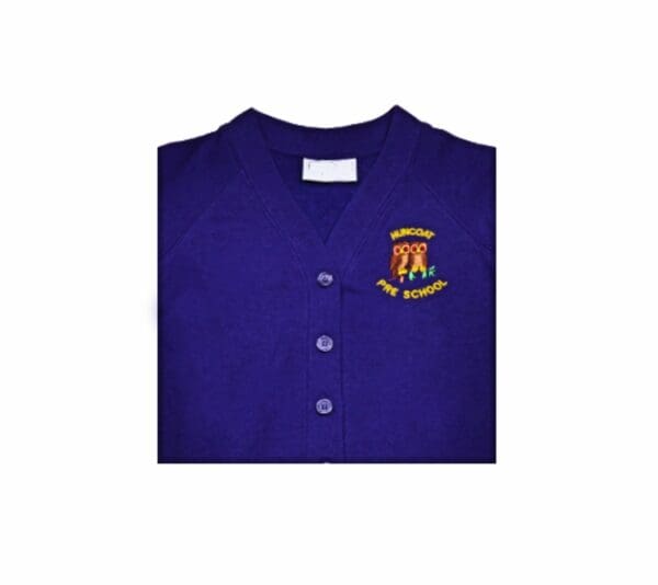 Huncoat Early Years Purple Cardigan