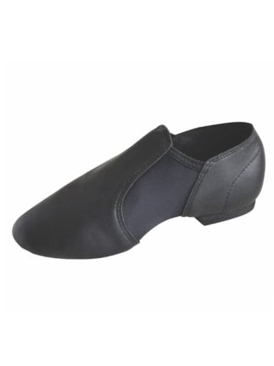 Neoprene Black Slip On Jazz Shoes