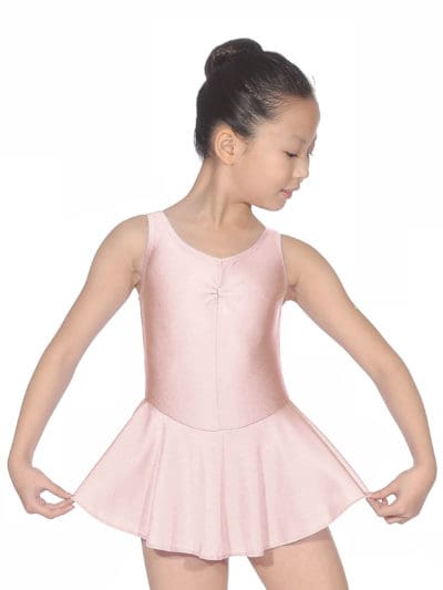 Sleeveless Leotard With Skirt Pink