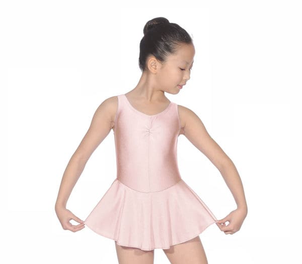 Sleeveless Leotard With Skirt Pink