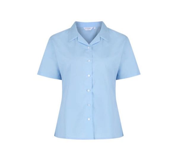 Rever Collar Twin Pack Blue Blouse