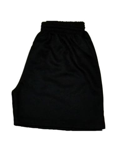 St Ambrose Plain Black PE Shorts