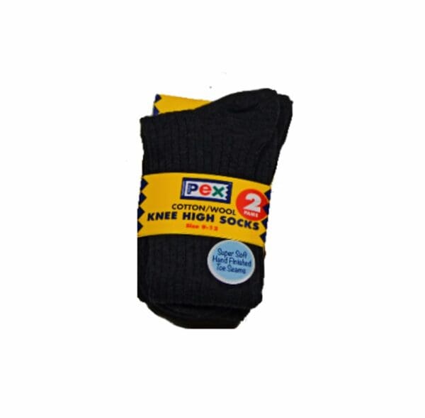 2 Pack Ribbed Long Socks
