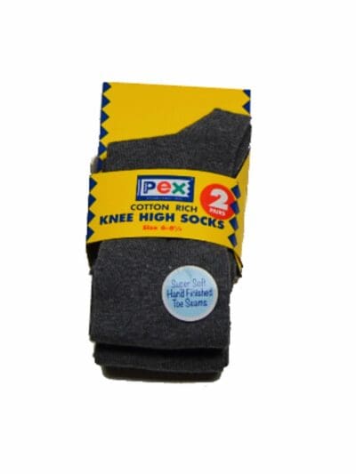 2 Pack Cotton Knee High Socks
