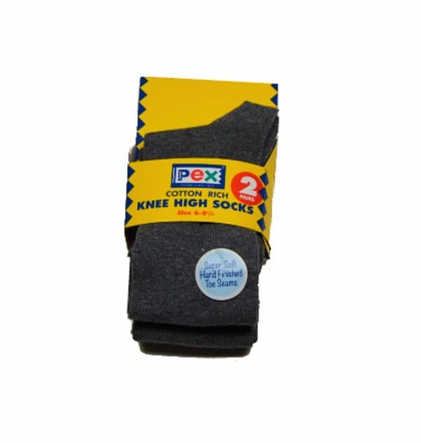 2 Pack Cotton Knee High Socks