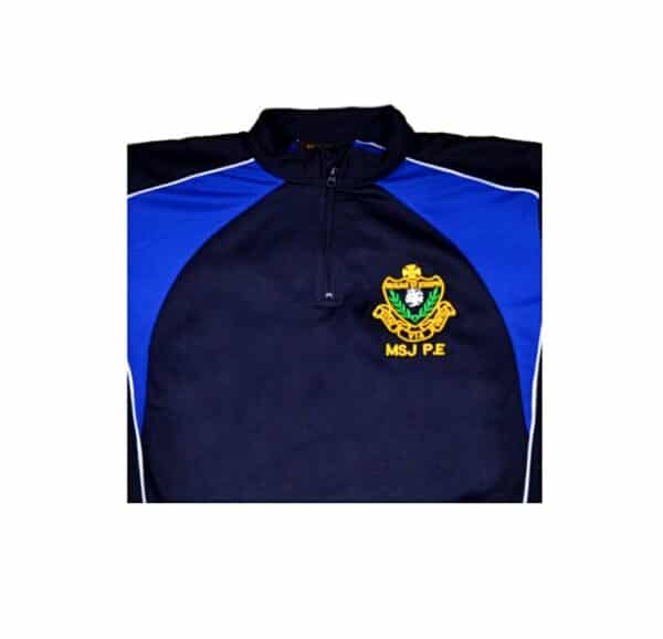 Mount St Joseph Navy/Royal PE Zip Top