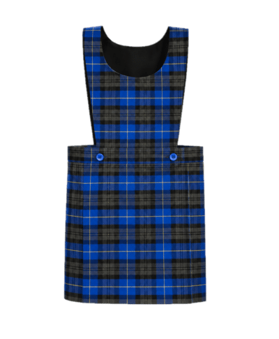 Royal/Gold Tartan Pinafore