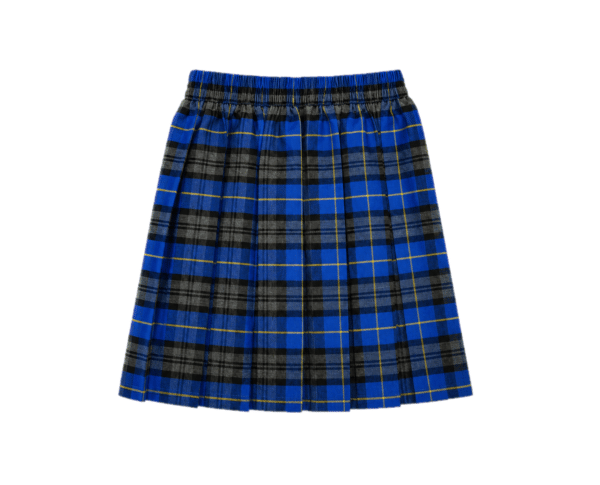 Audley Juniors Royal/Gold Tartan Skirt