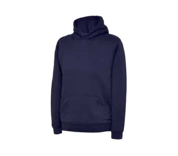 Plain Navy PE Overhead or Zip Hoodie