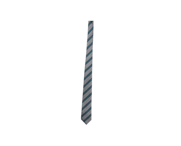 STAR TIE SILVER/TEAL 52"