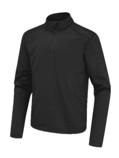 JUNIOR BLACK 1/4 Zip Top