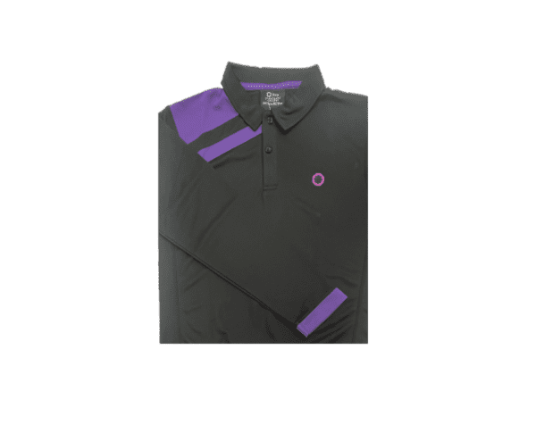 STAR DARK PURPLE LONG SLEEVE PE POLO - Image 2