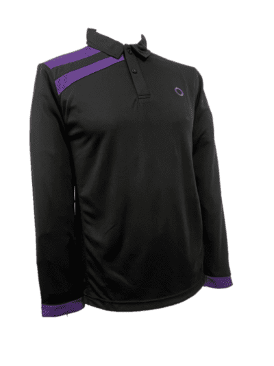 STAR DARK PURPLE LONG SLEEVE PE POLO
