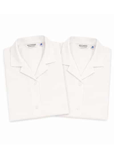 Twin Pack Rever Collar Blouse