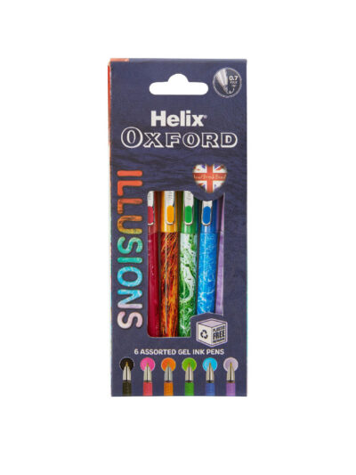 Helix Oxford Illusions Gel Pens x6