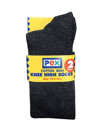 Charcoal Twin Pack Knee High Socks