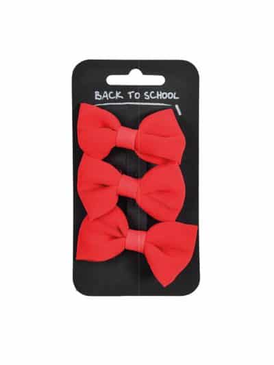3 Pack Of Bows Red