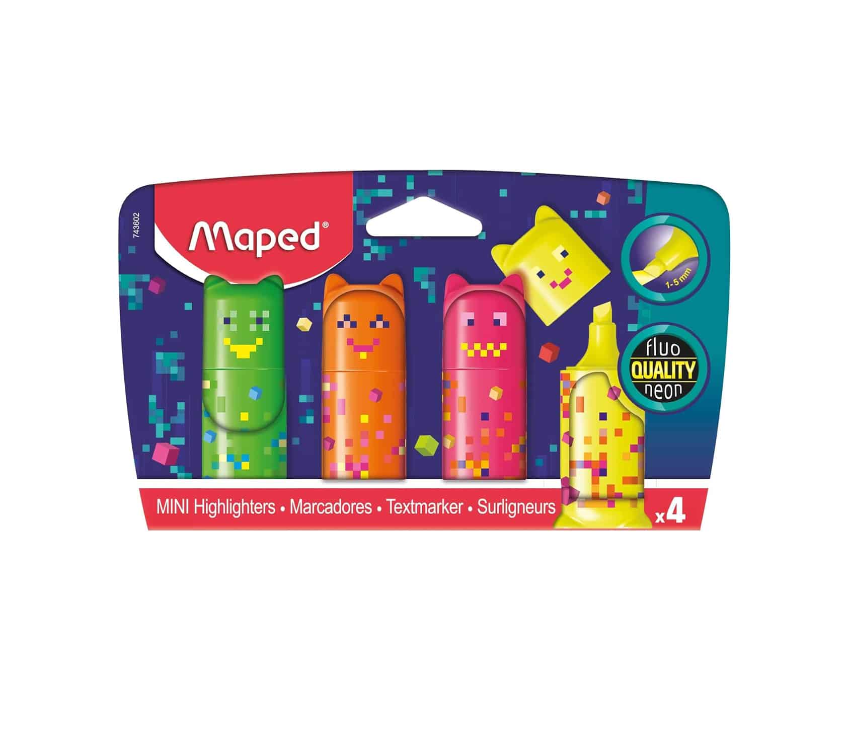 Maped Mini Pixel Character Highlighters